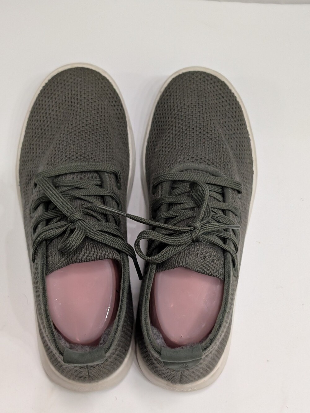 Allbirds Women's 8 Tree Topper High Top Sneakers Green White View 4